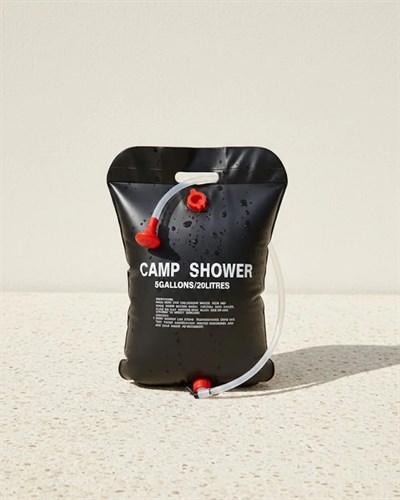20 Litre Güneş Enerjili Kamp Duşu PVC Dayanıklı Taşınabilir Duş Torbası