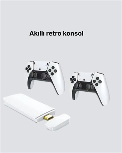 20.000 Yüklü Oyunlu Kablosuz Retro Oyun Konsolu 4K Destekli