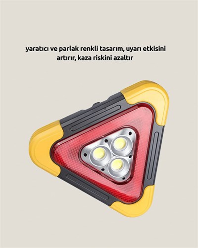 2000mAh Kapasiteli Taşınabilir Üçgen Park Lambası