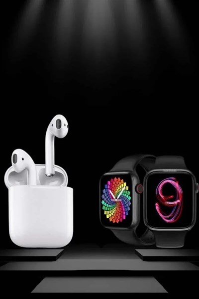 2025 Model Akıllı Saat ve 2.Nesil TWS Bluetooth Kulaklık ANC Özelliği Amoled Ekran