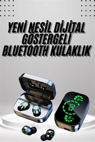 2025 Model Bluetooth Kulaklık Telefon Şarj Edebilen Çağrı Cevaplama Dijital Göstergeli