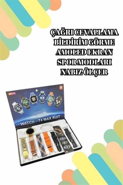 2025 Model Çok Kordonlu Akıllı Saat ve Bluetooth Kulaklık El Fenerli