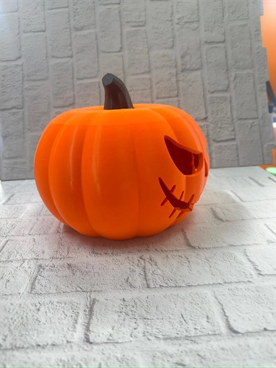 21 cm Kapaklı Balkabağı Kutu Konsept Dekor