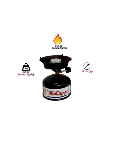 220 gr Gaz Tüpüyle 4 Saat Yanabilen Verimli Kamp Ocağı