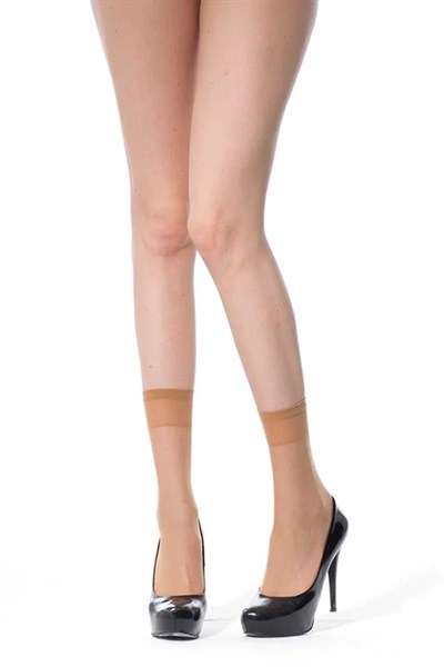 24 Adet İnce Soket Çorap 20 denye 57 Ten