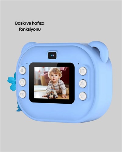 24MP HD Çift Lensli Şipşak Kamera – Termal Baskılı, 32GB Dahili Hafızalı