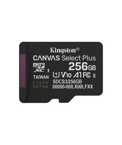 256GB microSDXC Canvas Select Plus Gen3 150MB/s A1 Card + Adapter