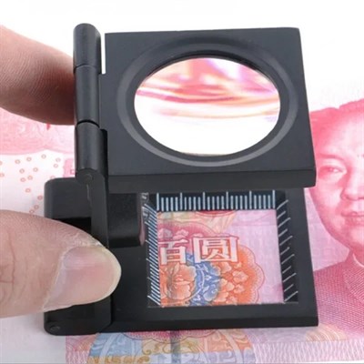 25x25 Mm Full çelik Kaplı Katlamalı Büyüteç Th