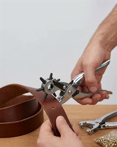 2li Kemer Delme Aparatı Deri Delik Açma Pensesi Çok Amaçlı Kullanım