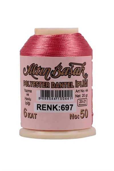 3 Adet Altınbaşak Oya ve Dantel İpi 20 gr - Royaleks - No: 697