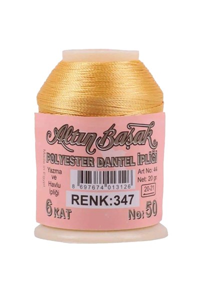 3 Adet Altınbaşak Oya ve Dantel İpi 20 gr - Royaleks - No: 347 - 040 - 505