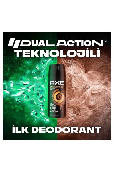 3 Adet Axe Dark Temptatıon Bay Parfüm Kofre 150 ml