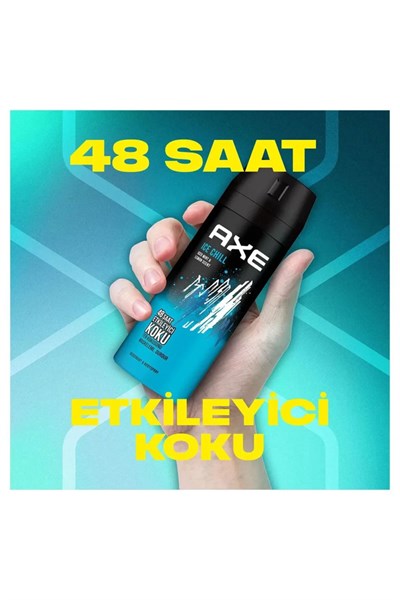 3 Adet Axe Ice Chill Erkek Deodorant Sprey 150 ml