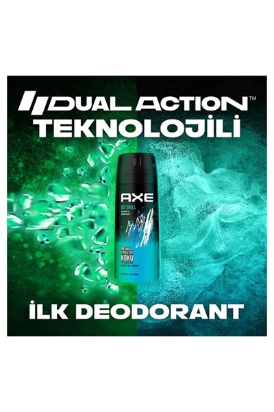 3 Adet Axe Ice Chill Erkek Deodorant Sprey 150 ml