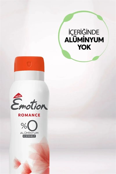 3 Adet Emotion Romance Kadın Vegan Deodorant 150 Ml Hızlı Kurur, Leke Bırakmaz