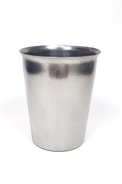 3 Adet Paslanmaz Çelik Krom Bardak 9 x 7,5 x 5,5cm