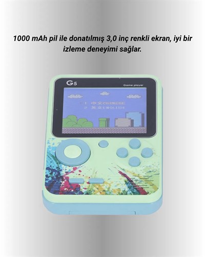 3 İnç Renkli Ekranlı Taşınabilir El Konsolu – G5 Modeli