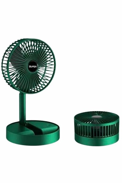 3 Kademe Hız Ayarlı Vantilatör Telefon Standlı Şarjlı Katlanabilir Soğutucu Pervane