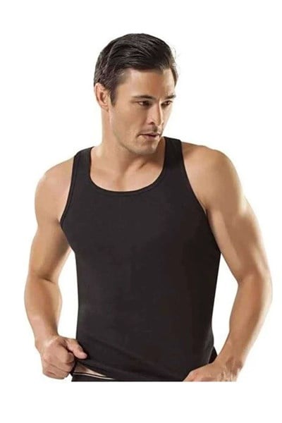 3 adet Tutku Ribana Spor Erkek Siyah Atlet 0118