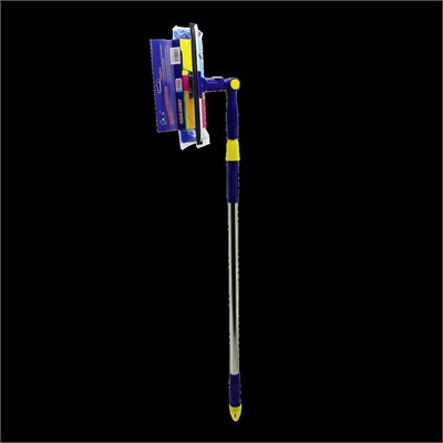 360° Başlıklı Uzayan Saplı 2li Cam Sil ve Mikrofiber Mop 24.5 cm (85-133 cm)