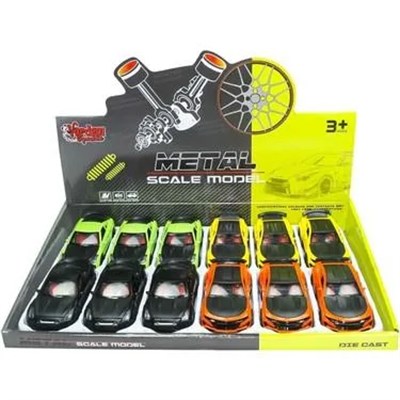 3611C - Ç/B SPOR ARABA METAL 1:36 12Lİ