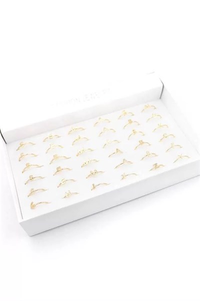 36lı Harf Yüzük - Altın