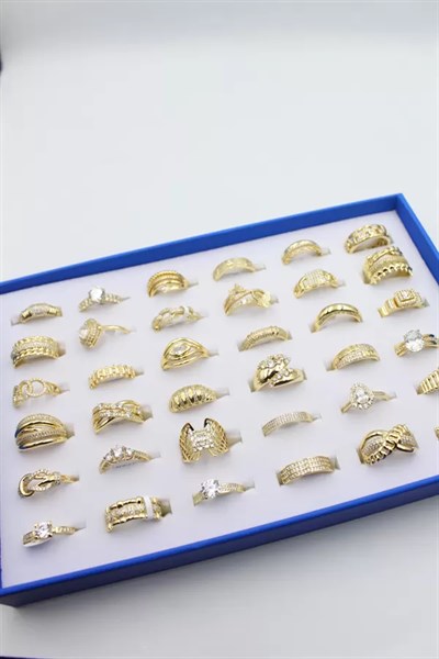 36lı Xuping Yüzük Seti - Altın