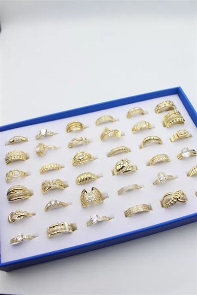 36lı Xuping Yüzük Seti - Altın