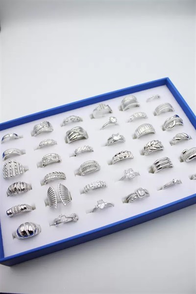 36lı Xuping Yüzük Seti - Gümüş