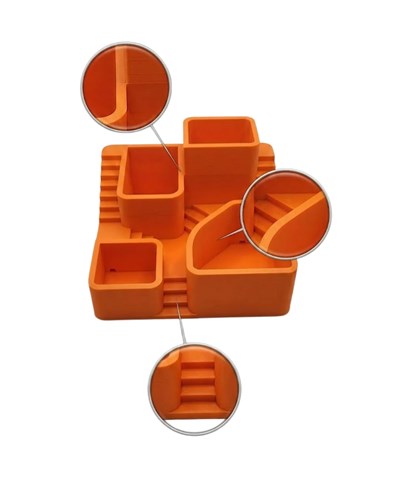 3D Baskı Çoklu Kaktüs ve Sukulent Saksı Seti Şık Tasarım Dekoratif Bitki Düzenleyici