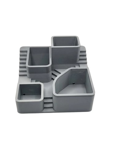 3D Baskı Kaktüs Saksı Seti Çok Bölmeli Modern Dekoratif Masaüstü Bitki Düzenleyici