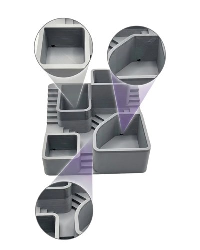 3D Baskı Kaktüs Saksı Seti Çok Bölmeli Modern Dekoratif Masaüstü Bitki Düzenleyici