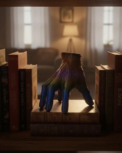 3D Modern Rengarenk El Heykeli 27x22 cm Statement Dekor