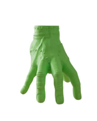 3D Modern Yeşil El Heykeli 27x22 cm Raf ve Konsol Üstü Dekor