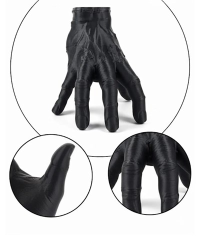 3D Siyah El Heykeli 17x16 cm Raf ve Masa Üstü Dekor