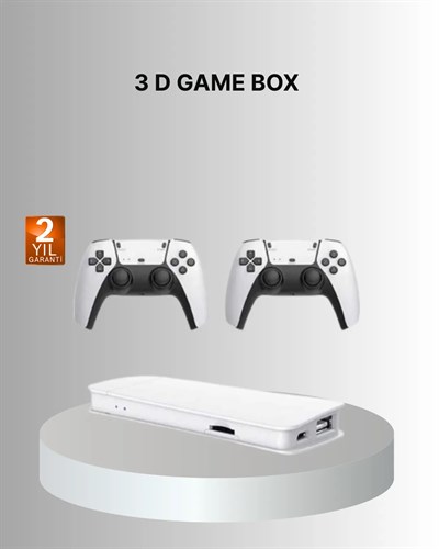 3D ve 4K Görüntü Kaliteli Çok Oyunculu Retro Oyun Konsolu