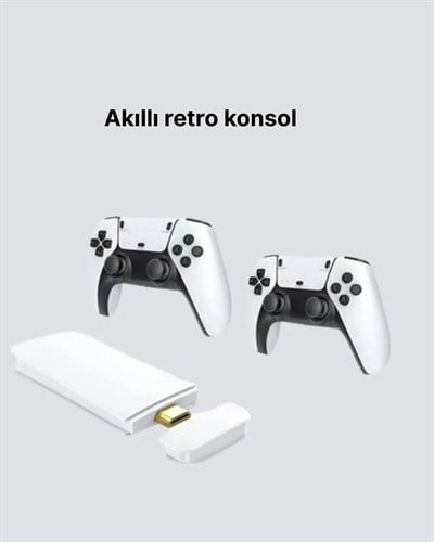 3D ve 4K Görüntü Kaliteli Çok Oyunculu Retro Oyun Konsolu