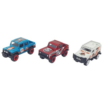 3lü Araba Off-Road Seti - Die Cast