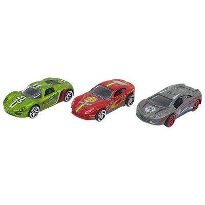 3lü Araba Yarış Seti - Die Cast