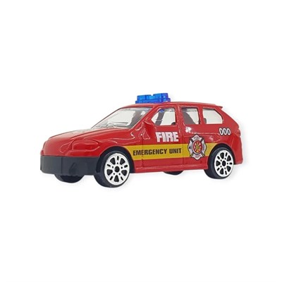 3lü İş Makinaları Road Seti - Die Cast - DS044 - İtfaiye