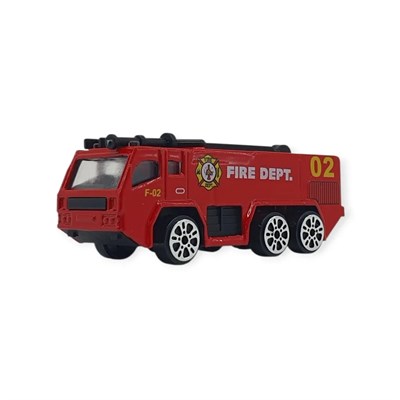 3lü İş Makinaları Road Seti - Die Cast - DS044 - İtfaiye