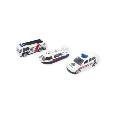 3lü İş Makinaları Road Seti - Die Cast