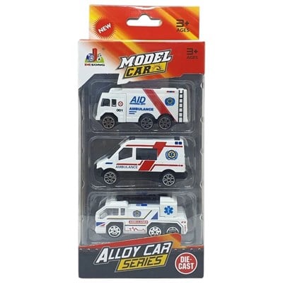 3lü İş Makinaları Road Seti - Die Cast