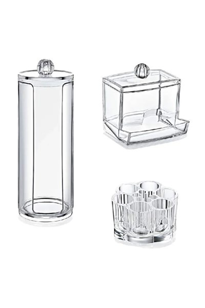 3lü Organizer Makyaj Kozmetik Organizeri