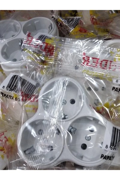 3lü Topraklı Papatya Golyat Fiş Priz Royaleks-00303