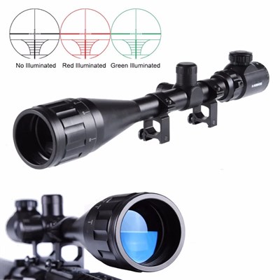 4-16x50 Aoeg Zoomlu Dürbünü çift Işıklı Kırmızı,yeşil Kaynaklı Avcılık Dürbün