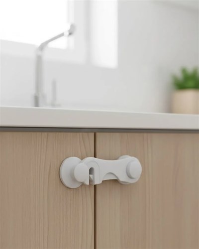 4 Adet Bebek Güvenlik Dolap Kilidi Çift Taraflı Bantlı Kolay Montajlı Emniyet Seti