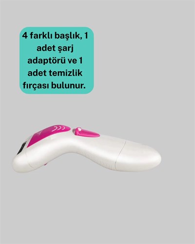 4 Başlıklı Kablosuz Şarjlı Epilasyon Cihazı