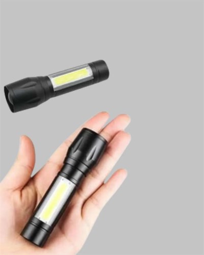 4 Mod Şarjlı Işıldak | Ultra Güçlü Cree LED | Su Geçirmez Alüminyum Gövde