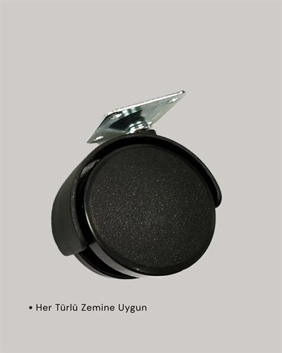 4 cm Döner Ayak Kilitsiz 4 Adet Mobilya ve Sehpa Ayağı